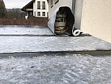 Flachdach Anbau, Abdichtung