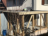 Flachdach Anbau, Abdichtung