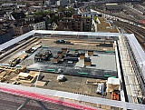 Flachdach Sanierung, Grossbaustelle