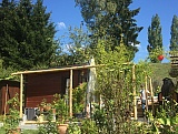 Pergola aus Bambus, Neubau