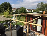Pergola aus Bambus, Neubau