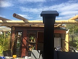 Pergola aus Bambus, Neubau