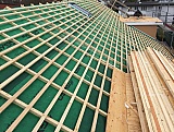 Steildach Sanierung Eternit, Solaranlage