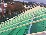 Steildach Sanierung Eternit, Solaranlage