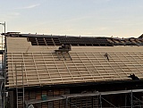 Steildach Sanierung Eternit, Solaranlage