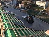 Steildach Sanierung Eternit, Solaranlage