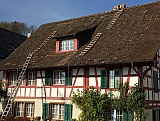 Steildach Sanierung, historisches Gebäude